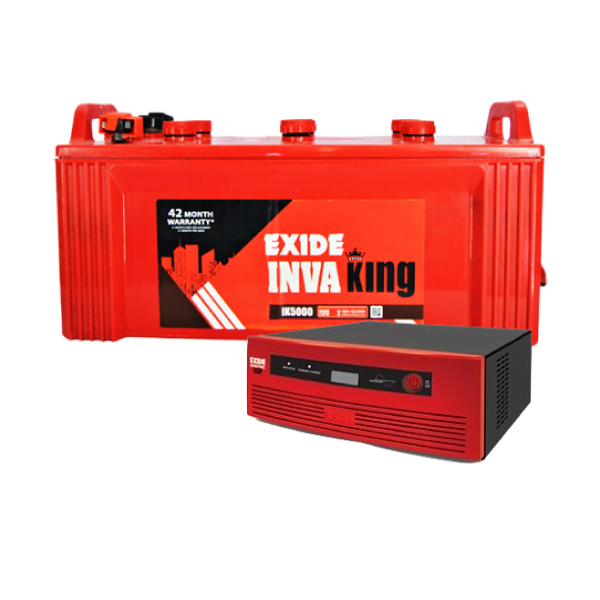 Exide-GQP-850VA-Sinewave-Home-UPS-And-IK5000-138Ah-Flat-Plate-Battery